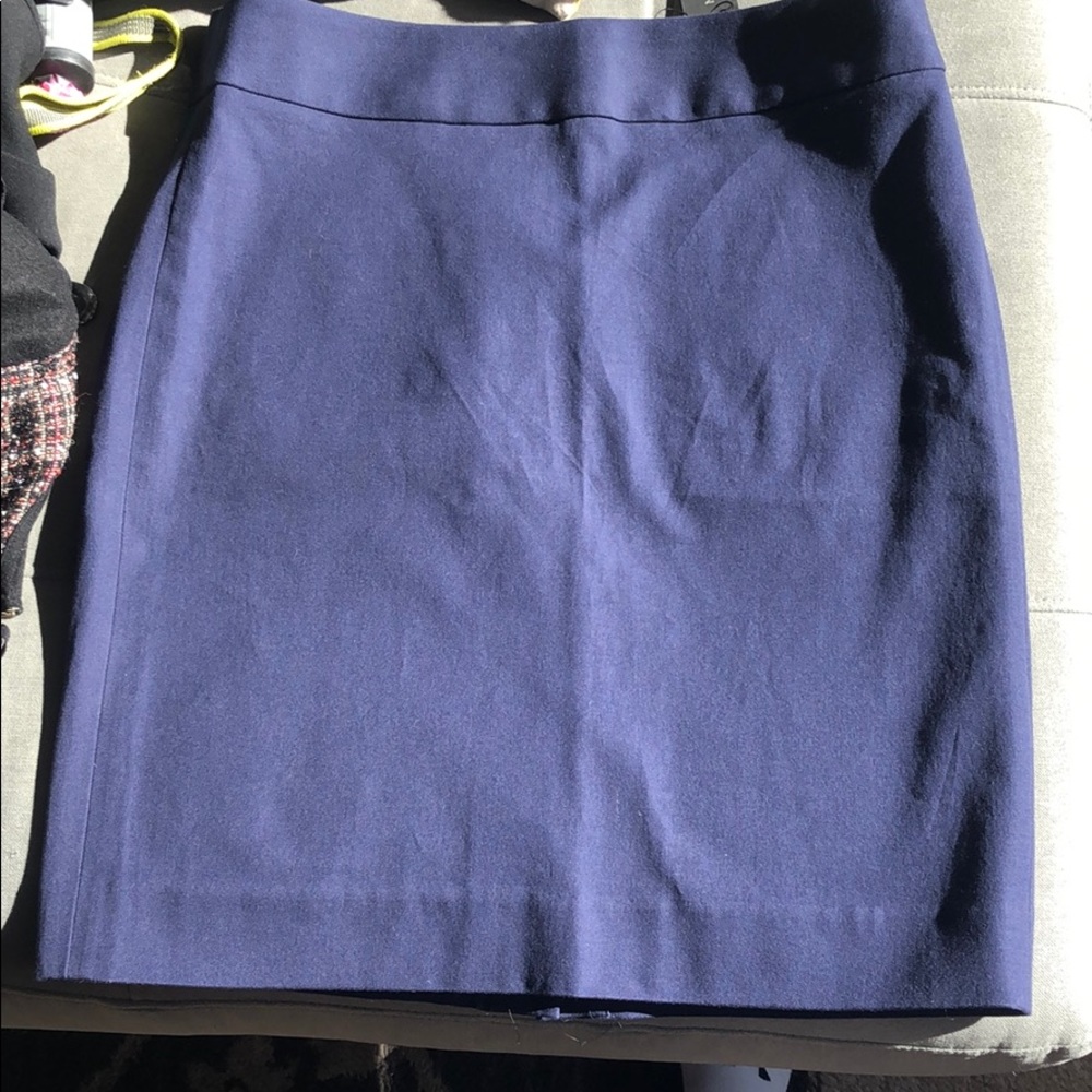 Navy pencil skirt